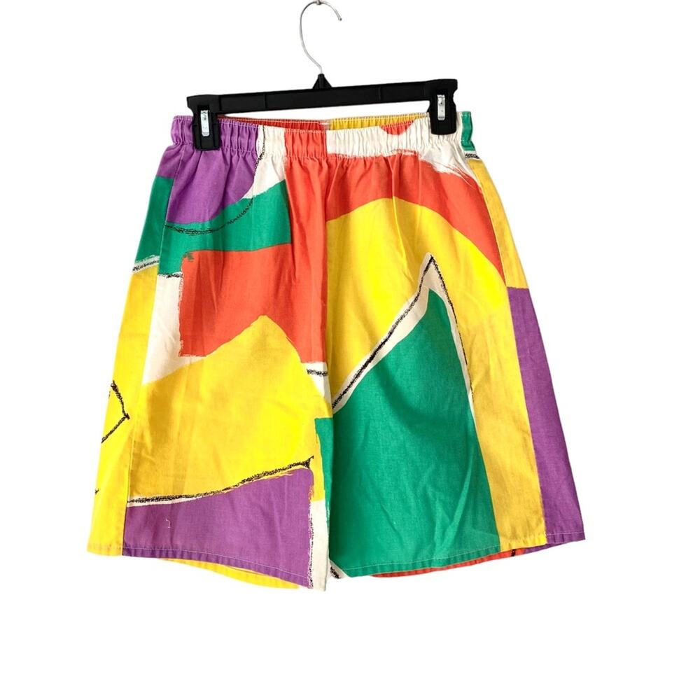 Bahama Lagoon Wrangler 70s Drawstring Made in USA Colorful Shorts Medium Vintage